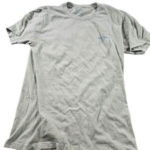 Guy Harvey Shirt Mens Medium Seafoam Green Modern Fit Marlin Graphic Fishing Tee